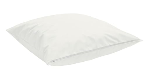 TAURO Protecci&oacute;n contra &aacute;caros Funda de coj&iacute;n, Poli&eacute;ster, Color Blanco Natural, 70 x 90 cm