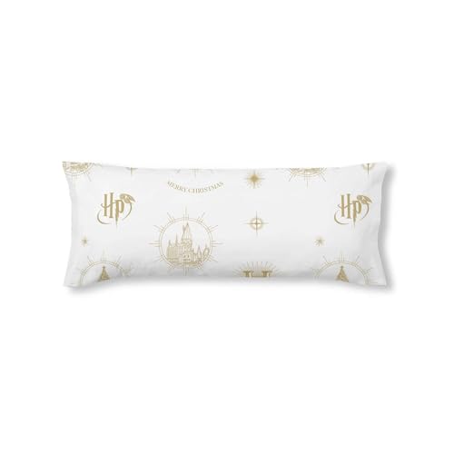 BELUM | Funda de Almohada Harry Potter, Funda de Almohada 100% algod&oacute;n Modelo Hogwarts Gold...