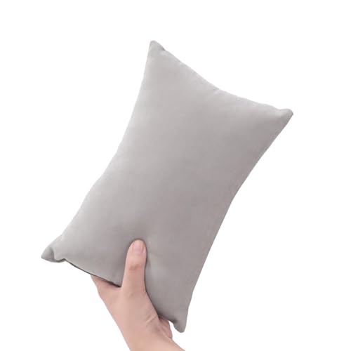 PLUSHCEWT Mini almohadas para dormir de 11 x 7 pulgadas, almohada de viaje peque&ntilde;a de algod&oacute;n para...
