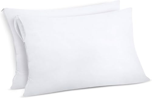 Utopia Bedding Protector de Cojin Impermeable 80x80 cm (Juego de 2) con Cremallera, Funda Cojin...