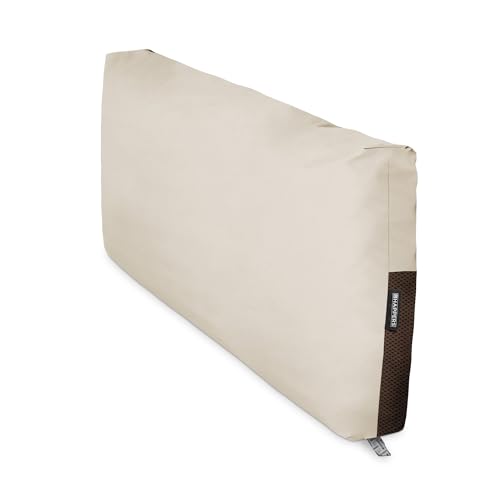 HAPPERS Coj&iacute;n Impermeable y Desenfundable para Palets en Polipiel Exterior Crudo 120x45x25