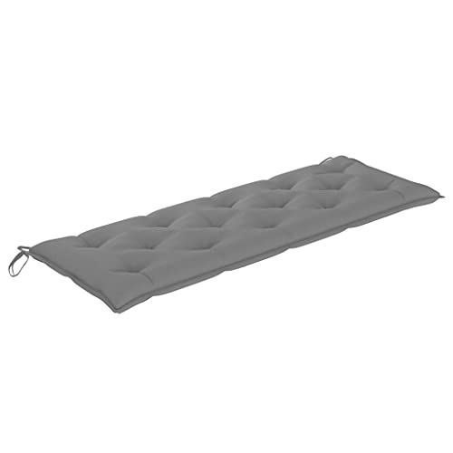 FIRBNUS Coj&iacute;n para Banco de jard&iacute;n Tela Gris 150x50x7 cm Cojines Exterior Colchoneta Banco Jardin...
