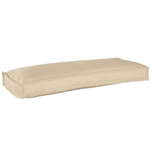 vidaXL Coj&iacute;n Beige 100 x 40 x 8 cm Tela Oxford, Colecci&oacute;n de Cojines, Decorativos y Resistentes al...