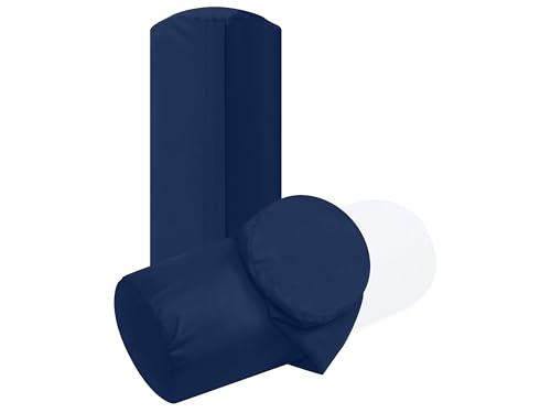 npluseins Fundas de cojín lisas en paquete doble y diseño discreto 1154.1498, aprox. 40 x 15 cm,...