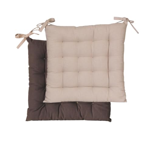 Atout Ciel - Coj&iacute;n Cuadrado para Silla (40 x 40 cm), Color Gris y Gris