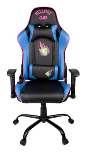 Konix Stranger Things Silla de Oficina para Juegos Premium - Inclinaci&oacute;n del Asiento 150&deg; - Cuero...