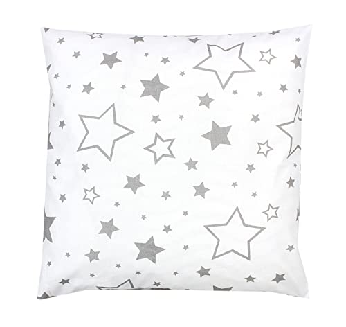 TupTam Funda para Cojin con Diseño Decorativo para Niños, Gris/Galaxia, 40 x 80 cm