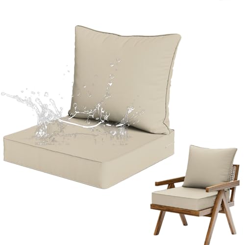 Genérico Cojines para Muebles de Jardín con Juego de Cojines para El Respaldo - Cojines...
