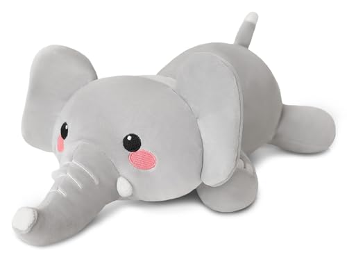 Xfrog Peluche de Elefante Pesado, Peluche con Peso de ansiedad, Blando, Peluche de Elefante de...