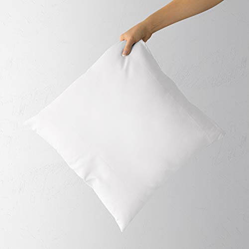 SAFFRON Funda de cojín de algodón sólido Funda de Almohada Lisa, Funda extraíble, Relleno no...