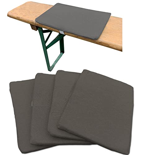 JEMIDI Cojines para Bancos de Cerveza - Juego 4X coj&iacute;n Individual para Banco Alargado de jard&iacute;n...