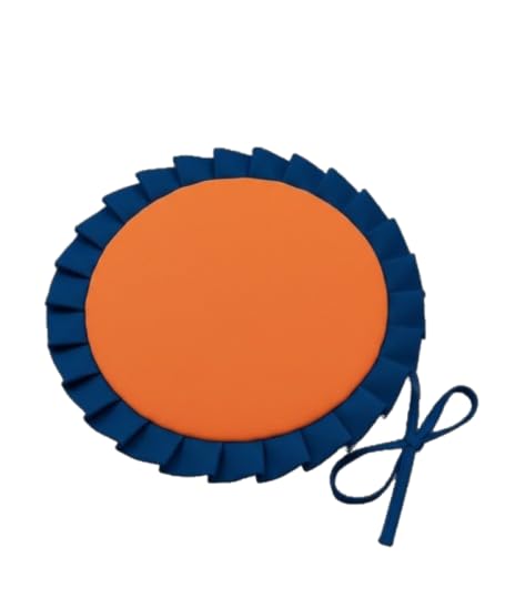 CASABELLAPIU Coj&iacute;n redondo para sillas, interior y exterior, con volante, 4 unidades,...