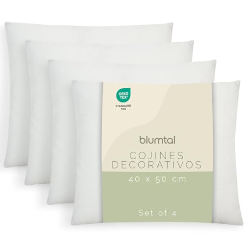 Blumtal Relleno cojin 40x50 cm - Relleno para Cojines 40x50 cm Certificado Oeko-Tex - Relleno de...