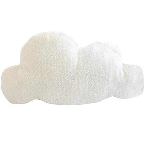 Almohada en forma de nube, coj&iacute;n de espalda de estilo n&oacute;rdico con algod&oacute;n PP, coj&iacute;n de felpa...