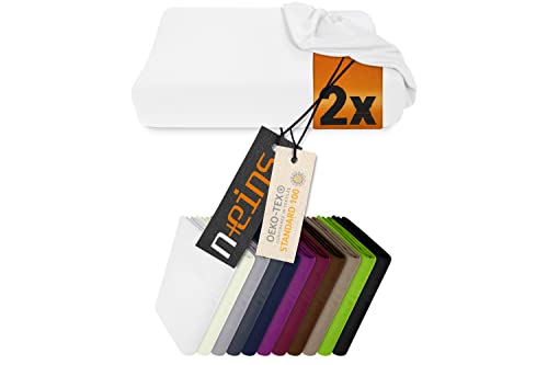 npluseins Juego de 2 fundas el&aacute;sticas para coj&iacute;n cervical (959.1234, S, 30-35 x 45-50 cm), color...