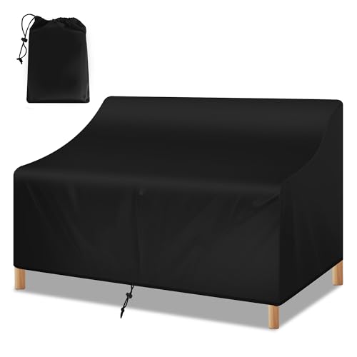 Funda protectora para banco de jard&iacute;n, funda para banco de 2 plazas, tela Oxford impermeable