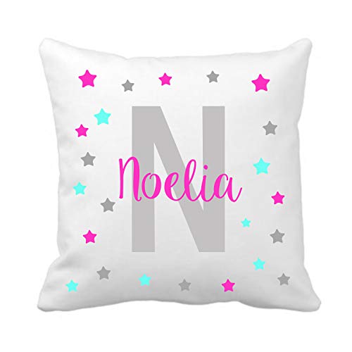 Kembilove Coj&iacute;n Infantil Personalizado con Estrellas &ndash; Coj&iacute;n Infantil Guarder&iacute;a Personalizado...