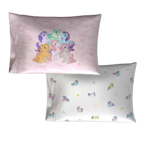 Franco Collectibles My Little Pony Beauty - Juego de 2 Fundas de Almohada de satén Sedoso estándar...
