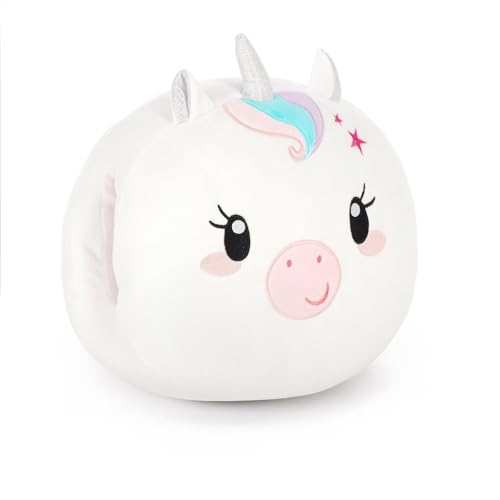 Legami - &iexcl;Coj&iacute;n Super Soft! Tema Unicorn, Calientamanos, S&uacute;per Suave, Idea de Regalo, 25x24 cm