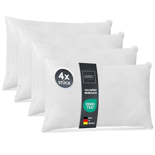 LILENO HOME Lote de 4 Relleno de Coj&iacute;n de 70x90 cm - Relleno Interior Lavable a 40&deg;C Apto para...