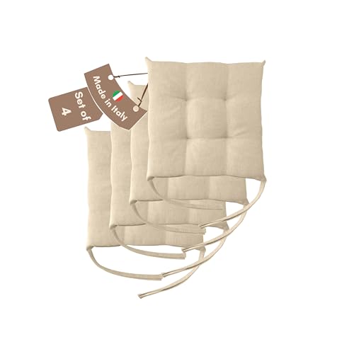 Il Tuo Artigiano Design Juego de 4 o 6 cojines para sillas de cocina, fabricados en Italia, juego de...