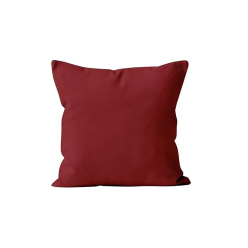 Soleil d'ocre Funda de Coj&iacute;n Alix, Rojo, 40 x 40 cm