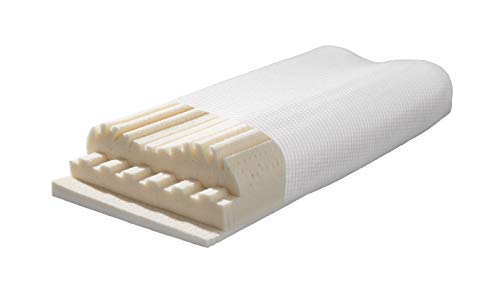 Talalay - Almohada cervical de l&aacute;tex (V28 Air natur), 28 ajustes diferentes, puro l&aacute;tex natural,...