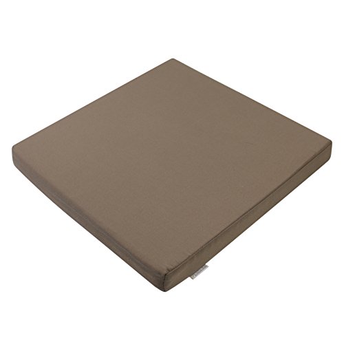 7even In & Outdoor Lounge - Coj&iacute;n (40 cm, resistente al agua, 40 x 40 x 5 cm), color gris