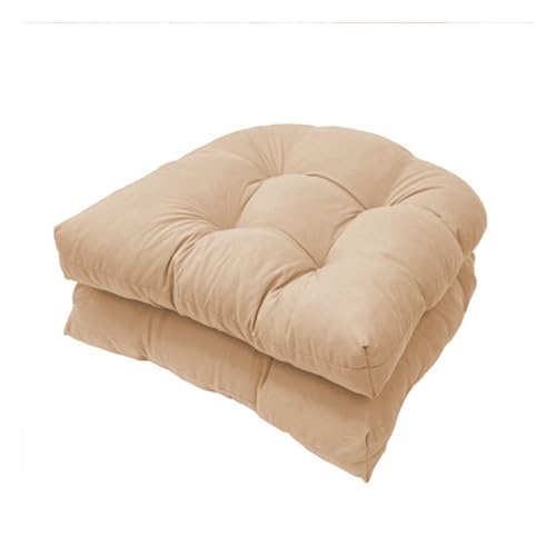 SJMDMZD Pack 2 Cojines Lounge Exterior, Cojin Asiento Muebles Mimbre Jardín, Suave y Acogedor...