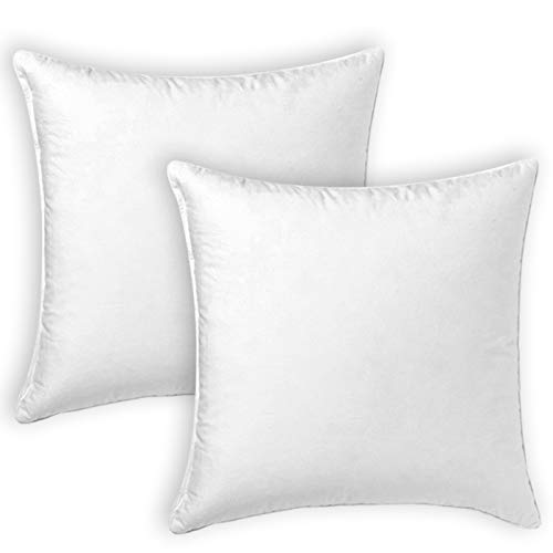 MERCURY TEXTIL- Relleno de Cojin Juego de 2/4 Unidades Super Suave Mullido, Antialergico, Fibra...