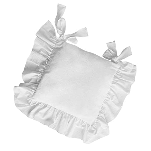 Geardeangloow Alfombrilla cuadrada con volantes para silla de oficina, accesorios de decoraci&oacute;n,...