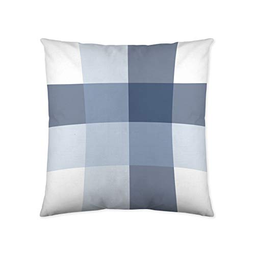 Popcorn Funda cojín Reversible Escoces Azul 60x60 cm