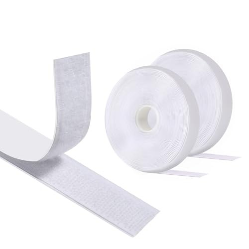 Vinabo Auto Adhesivo Cinta De Gancho Y Bucle 5 m X 20 mm, Cinta doble cara adhesivo de gancho y...