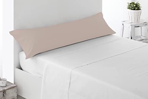 Miracle Home Funda Almohada, Suave y Cómoda, Algodón 50% Poliéster, 150 Beige