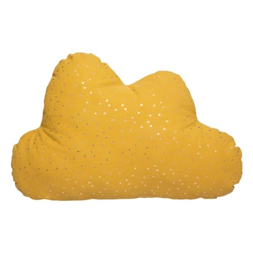 Atmosphera - Coj&iacute;n Infantil Berlingot Nube - algod&oacute;n - Amarillo-Ocre - 45x28 cm