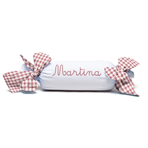 Nenel Coj&iacute;n Decorativo para Cuna o Carrito Personalizado &ndash; Caramelo beb&eacute; con Nombre - Rulo...