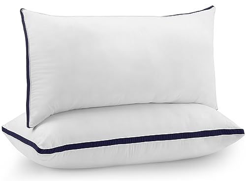 Utopia Bedding Almohadas (2 Unidades), 40 x 80 cm Tela de Microfibra con Relleno de poliéster 3D,...