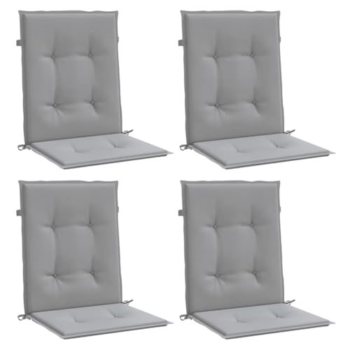 vidaXL 4X Cojines para Sillas de Jard&iacute;n Almohada Cabezal de Sof&aacute; Sillones Asiento con Respaldo...