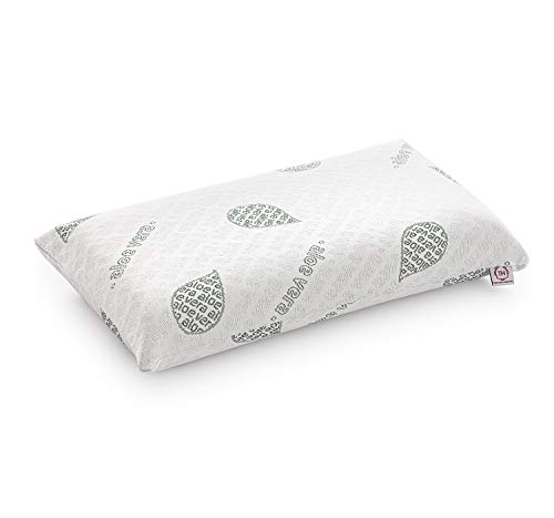 textil-home Almohada Viscoel&aacute;stica - 70 cm - Tejido Ecol&oacute;gico Aloe Vera, N&uacute;cleo de Visco Puro...