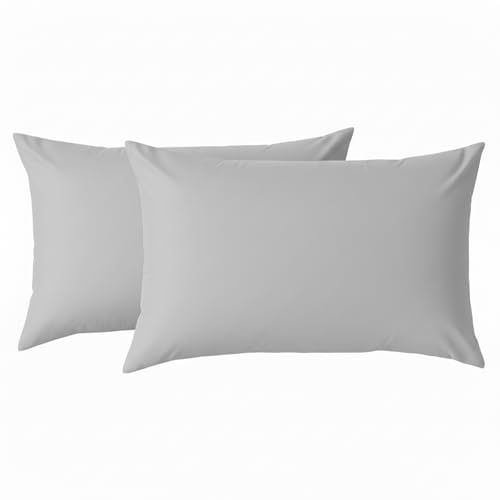Funda de Almohada 45x90cm - 100% Microfibra - Paquete de 2, Fundas de Coj&iacute;n con Cierre de...