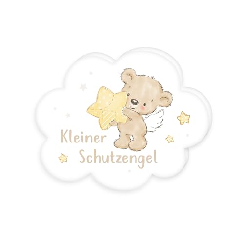 Herding Coj&iacute;n con Forma contorneada con dise&ntilde;o de Nube y el Texto &laquo;Kleiner Schutzengel&raquo;, Aprox....