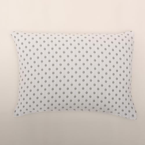 Casa da Laura - Funda de Coj&iacute;n Gris y Blanco - Coj&iacute;n 50 x 70 cm - Almohada Divertida con Lunares...