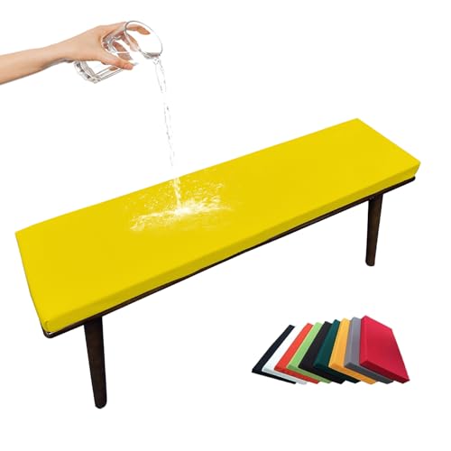 Coj&iacute;n impermeable para banco de exterior, 2/3 plazas, antideslizante, coj&iacute;n grueso para banco de...