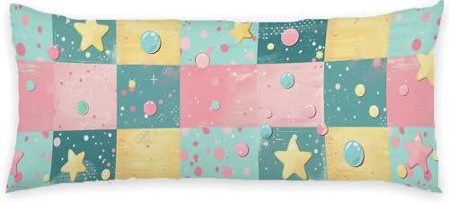 Funda Almohada 90 cm Rosa Funda Cojin Turquesa Protector Almohada Cervicales y Cuello, Fundas...