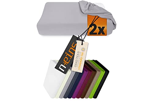 npluseins Juego de 2 fundas el&aacute;sticas para coj&iacute;n cervical/cojines de salud 959.1234, S, 30-35 x...