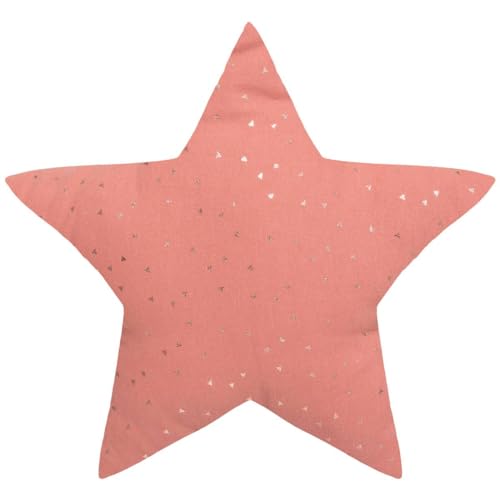 Atmosphera - Coj&iacute;n Infantil Estrella Berlingot - algod&oacute;n - Rosa Terracota - 40x40 cm