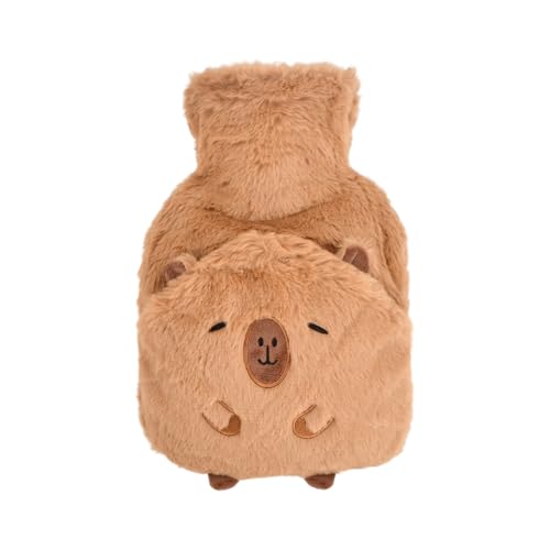 Bolsa Agua Caliente, Bolsas de Agua Caliente con Funda de Peluche Suave, para Alivio del Dolor...