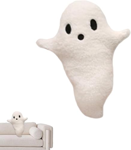 Fantasma de Halloween Almohada de felpa, Juguetes de peluche de Halloween Ghost Throw Pillow para...
