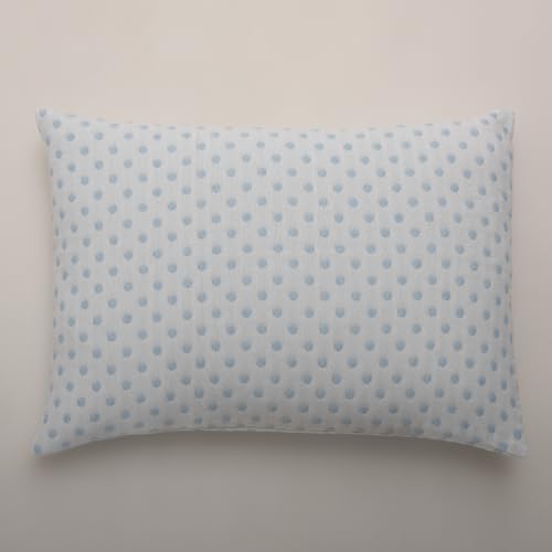 Casa da Laura - Funda de Coj&iacute;n Azul y Blanca - Coj&iacute;n 50 x 70 cm - Almohada Divertida con Lunares...