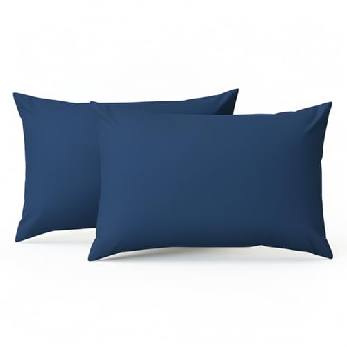 Funda de Almohada 45x70cm - 100% Microfibra - Paquete de 2, Fundas de Coj&iacute;n con Cierre de...